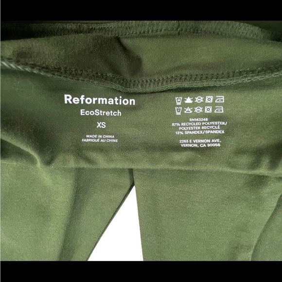 Reformation Dani Ecomove V-Neck Cross Back Bra XS stretchy - Picture 5 of 5